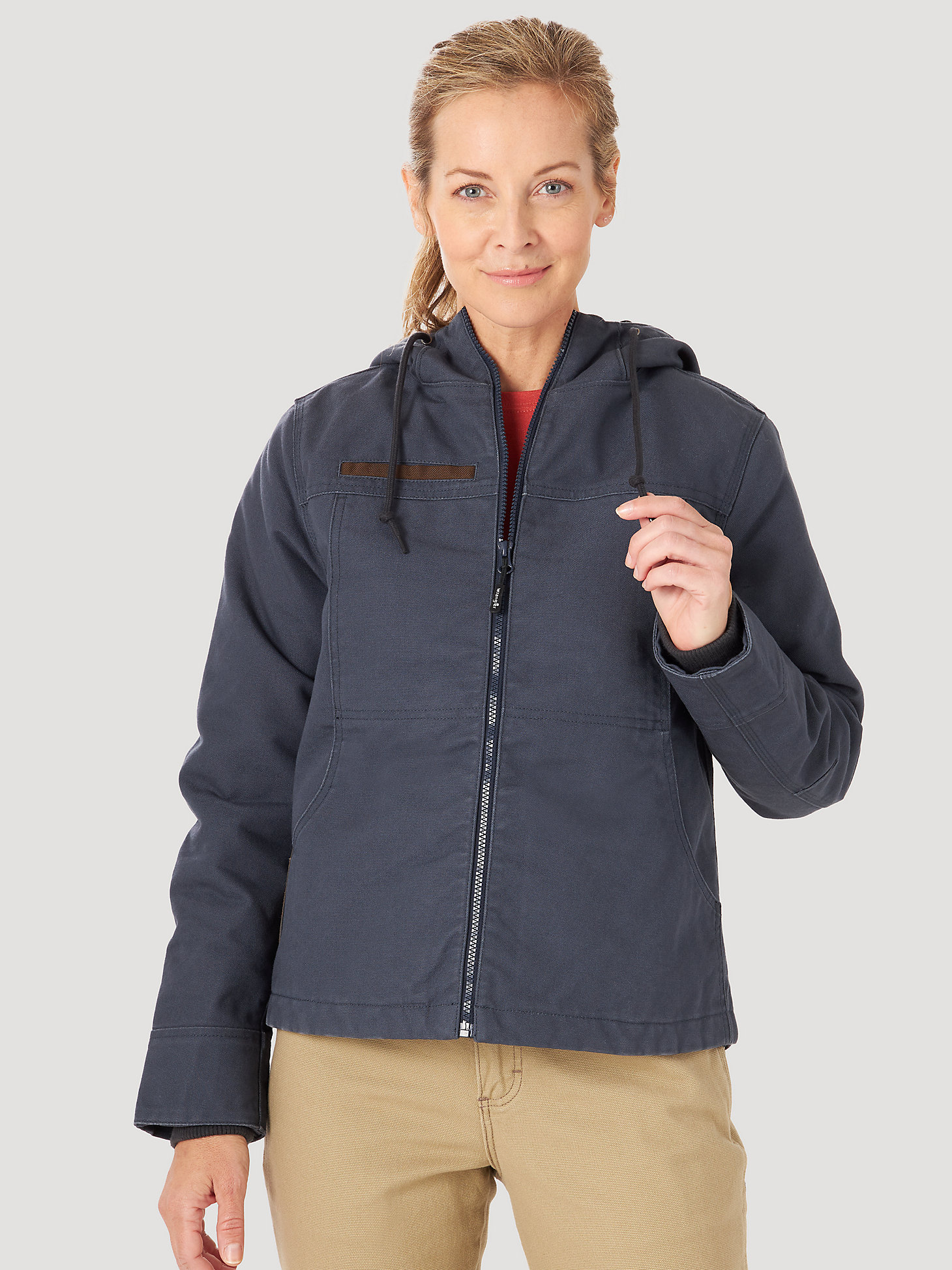 Women's Wrangler® RIGGS Workwear® Tough Layers Insulated Canvas Work Jacket in Ink main view