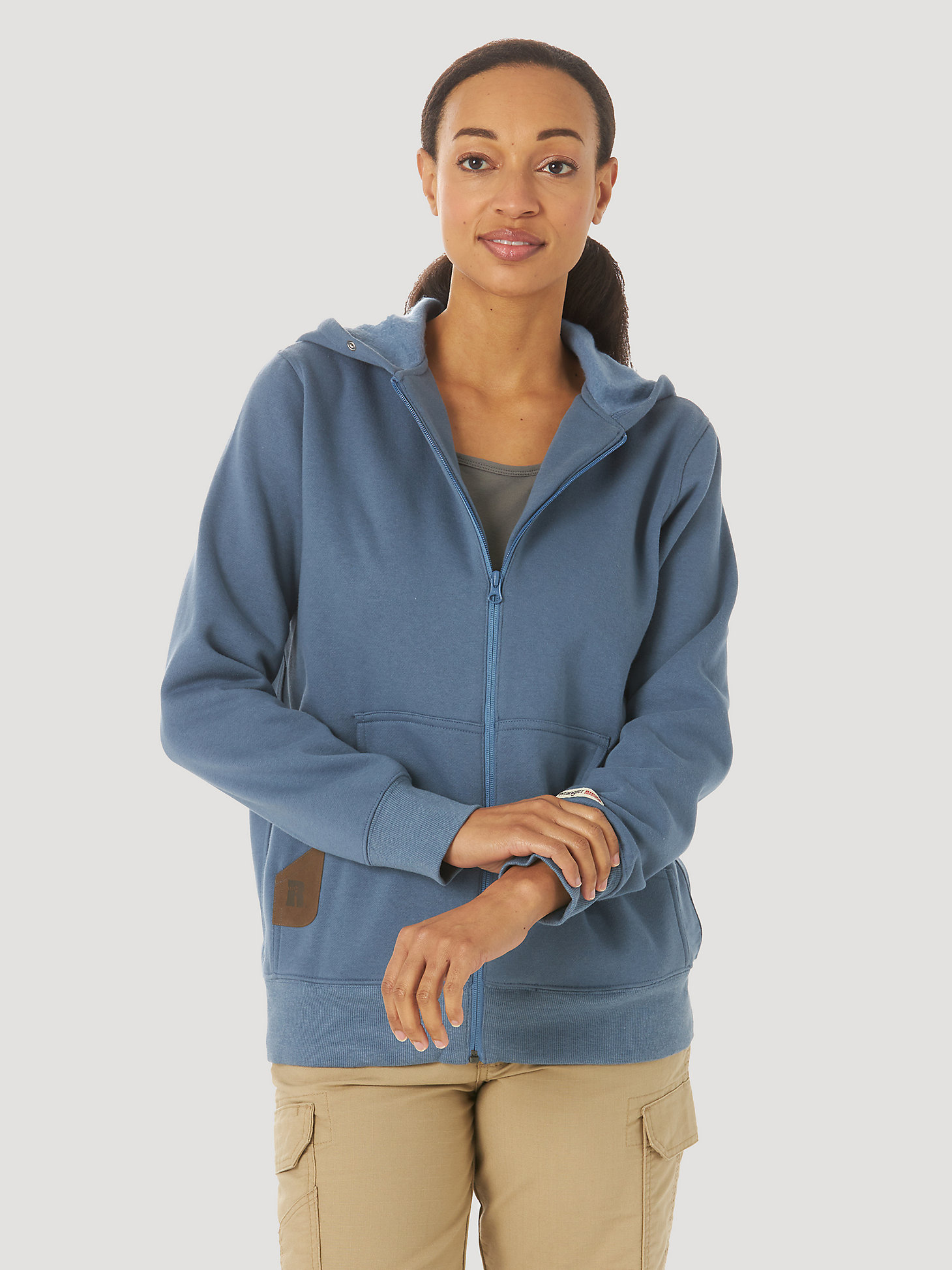 6-Colour S-2XL Work Wear Causal Top Gildan Ladies' Full Zip Hooded Sweatshirt 