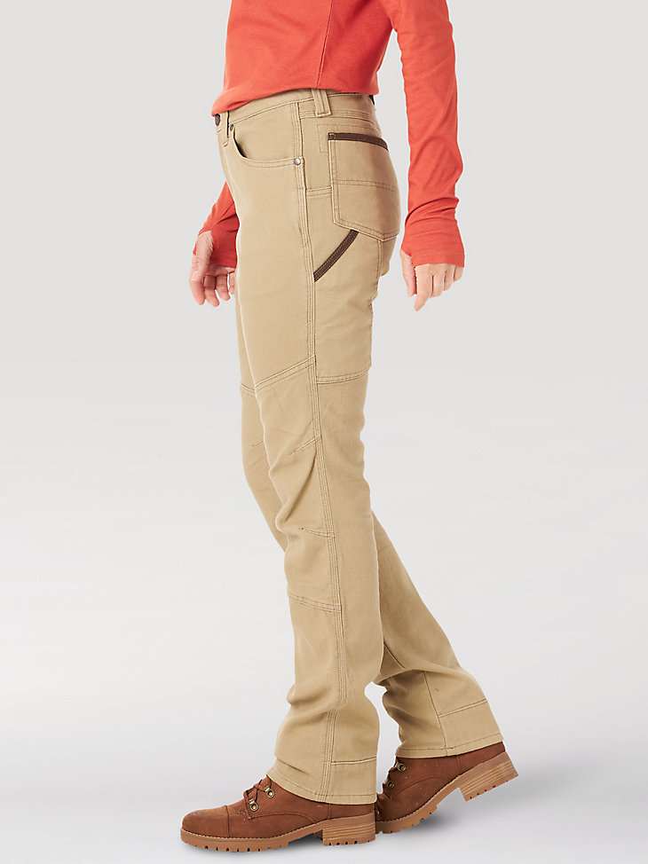 Women's Wrangler® RIGGS Workwear® Straight Fit Utility Work Pant in Golden Khaki alternative view 2