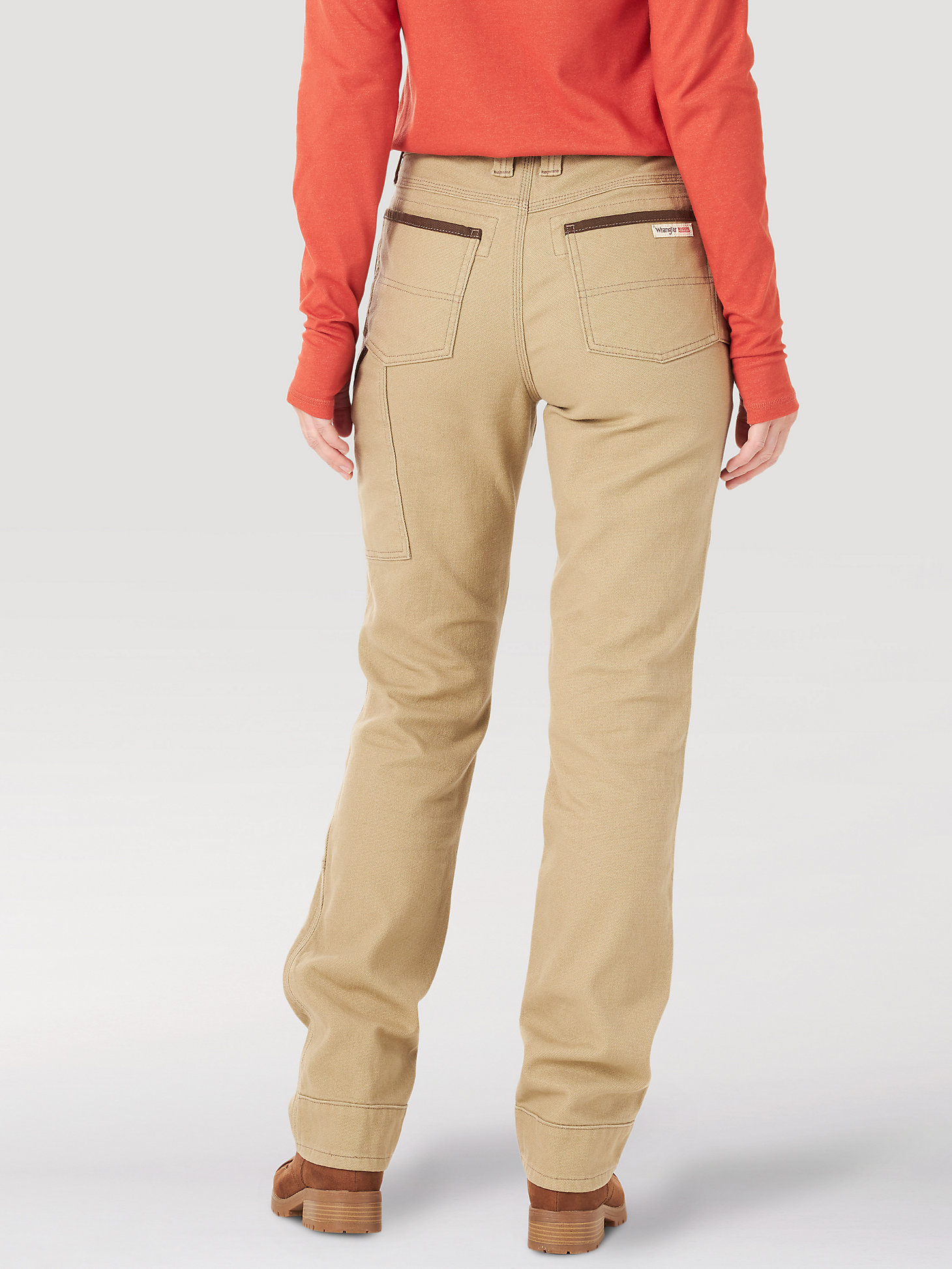 Women's Wrangler® RIGGS Workwear® Straight Fit Utility Work Pant in Golden Khaki alternative view 3
