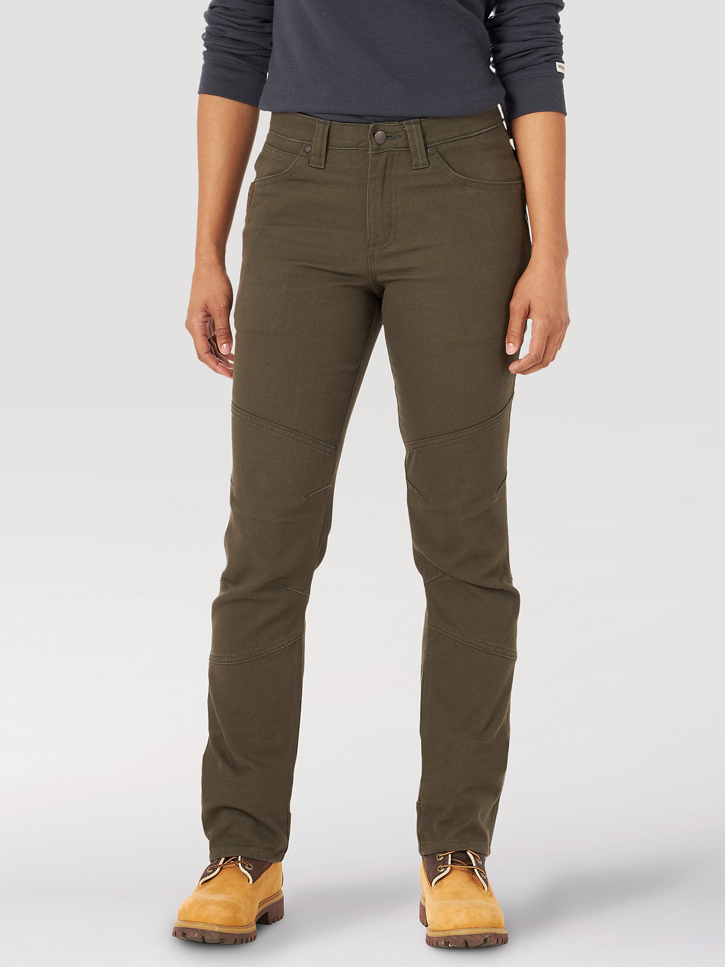 Women's Wrangler® RIGGS Workwear® Straight Fit Utility Work Pant in Loden main view