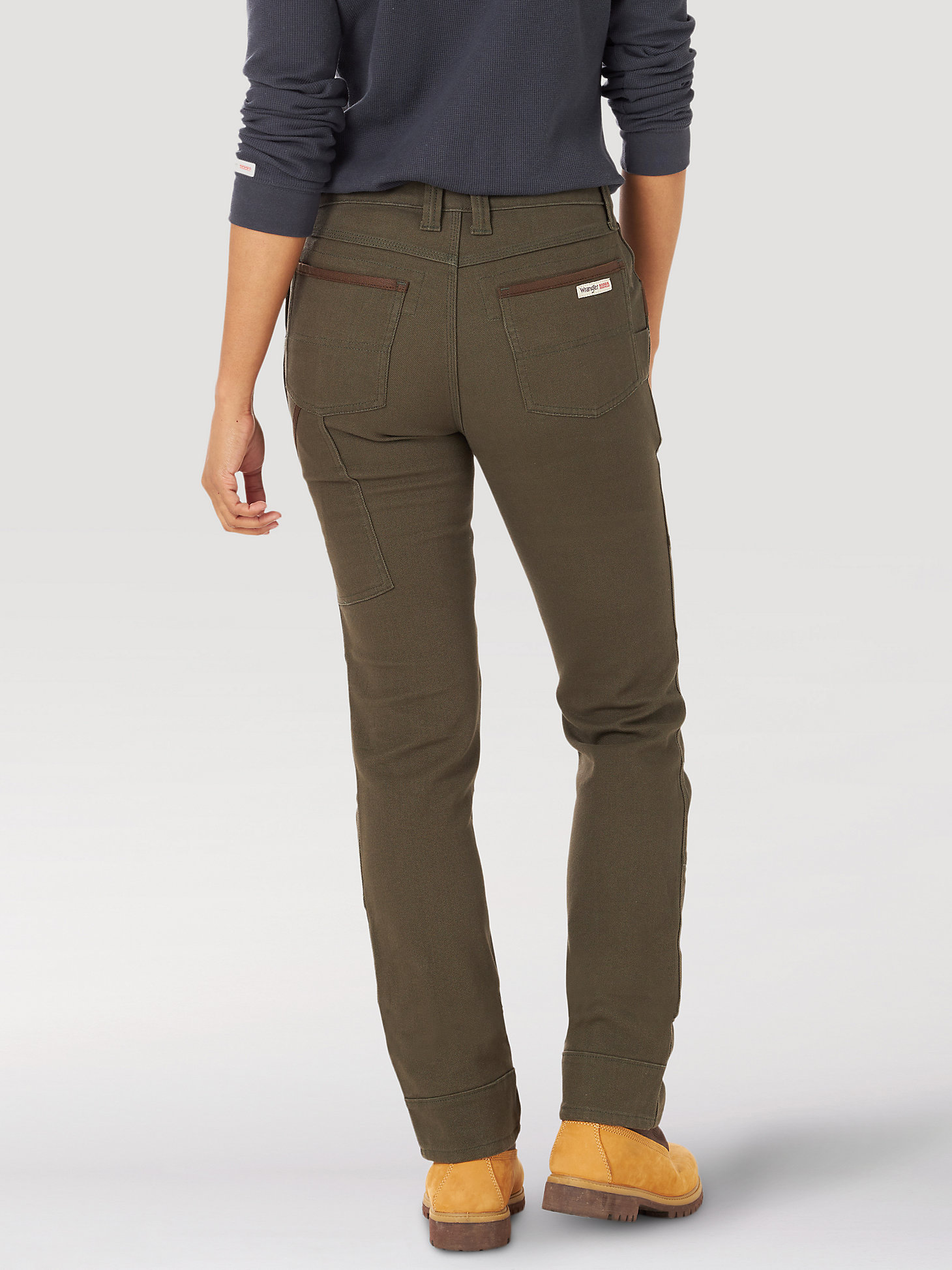 Women's Wrangler® RIGGS Workwear® Straight Fit Utility Work Pant in Loden alternative view 3