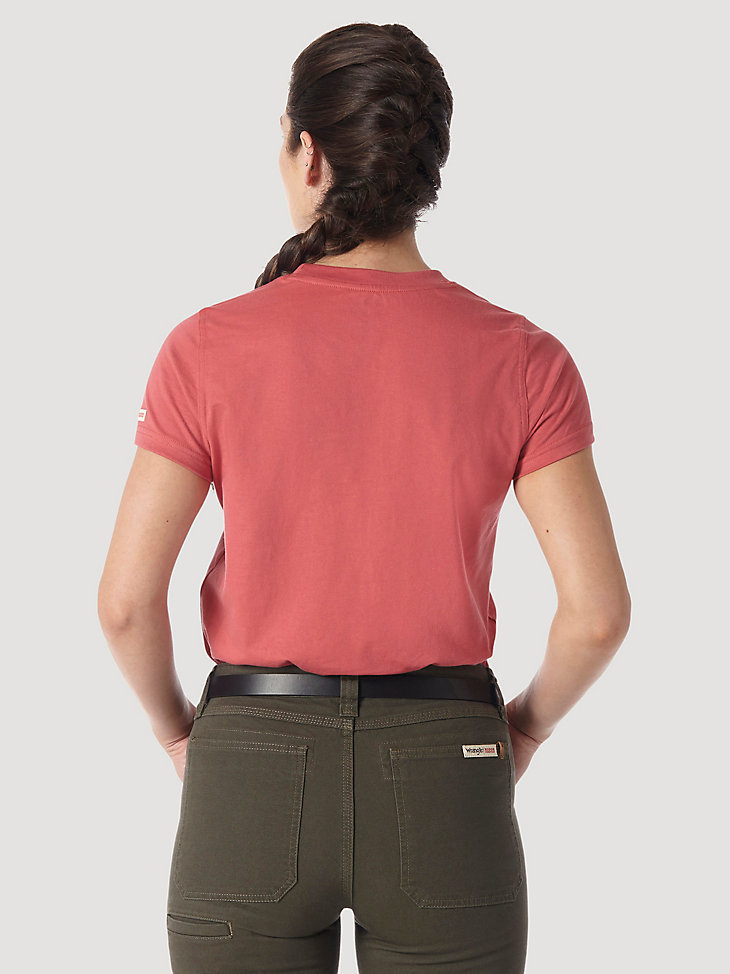 Women's Wrangler® RIGGS Workwear® Short Sleeve Performance T-Shirt in Berry alternative view