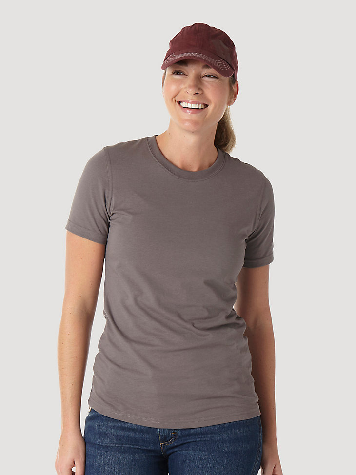 Women's Wrangler® RIGGS Workwear® Short Sleeve Performance T-Shirt in Charcoal alternative view