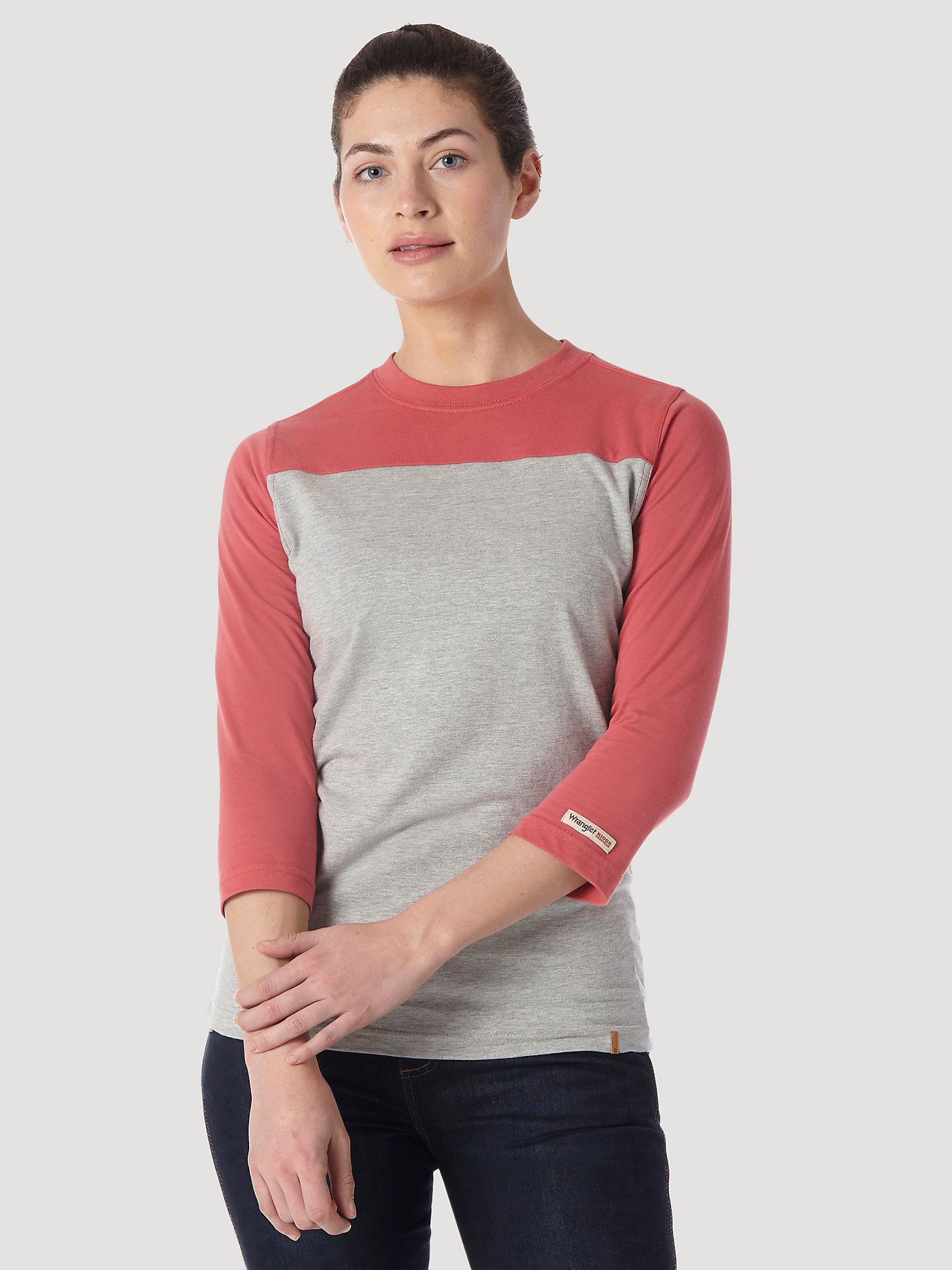 Wrangler Riggs Workwear Womens 3/4 Sleeve Performance T-Shirt