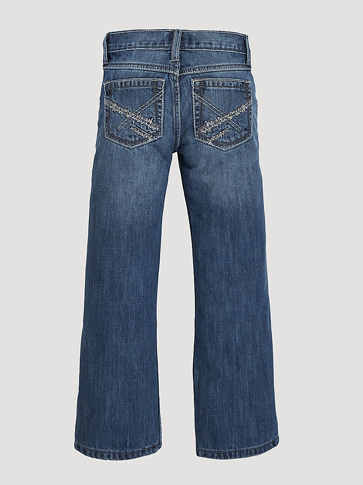 Boy's Wrangler® 20X® Vintage Bootcut Slim Fit Jean (8-20) in Breaking Barriers alternative view