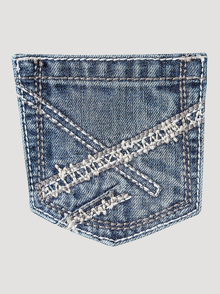 Boy's Wrangler® 20X® Vintage Bootcut Slim Fit Jean (8-20) in Breaking Barriers alternative view 2