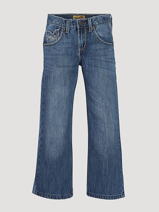 Boy's Wrangler® 20X® Vintage Bootcut Slim Fit Jean (8-20) in Breaking Barriers