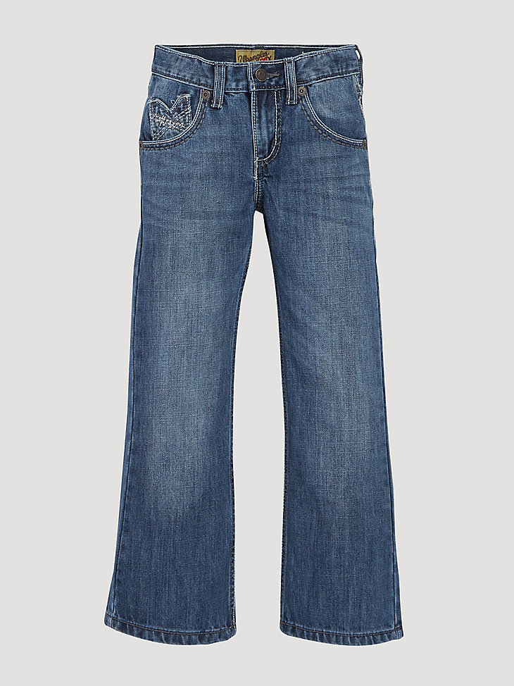 Boy's Wrangler® 20X® Vintage Bootcut Slim Fit Jean (8-20) in Breaking Barriers main view