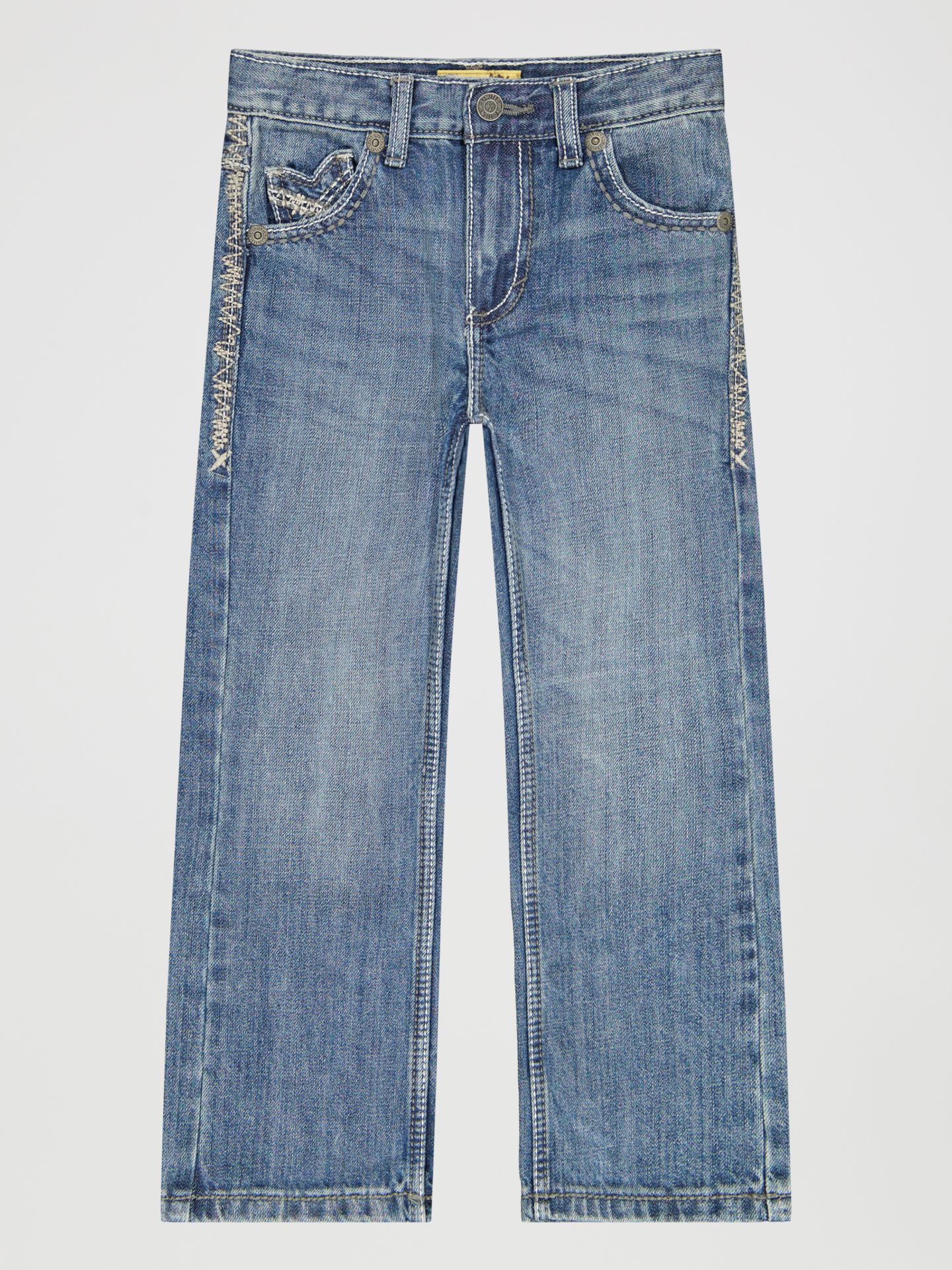 Джинсы Wrangler® 20X® No. 42 Vintage Bootcut Slim Fit Jean для мальчиков, цвет: Breaking Barriers — фото 1
