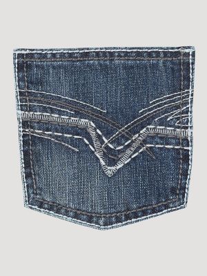 Boy's Wrangler&reg; 20X&reg; Vintage Bootcut Slim Fit Jean (8-20) in Canyon Lake alternative view 2
