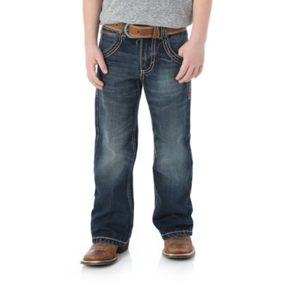 Boy's Wrangler® 20X® Vintage Boot Cut Slim Fit Jean (47) Boys Jeans