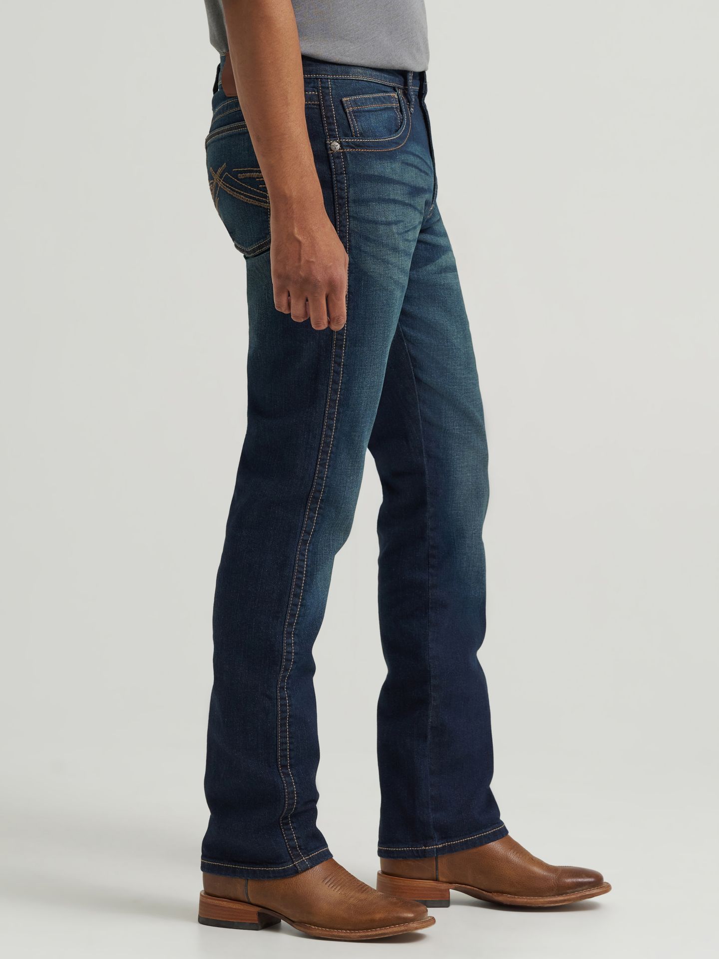 Мужские джинсы Wrangler 20X® No. 44 Slim Fit Straight Leg, цвет: Denver — фото 4