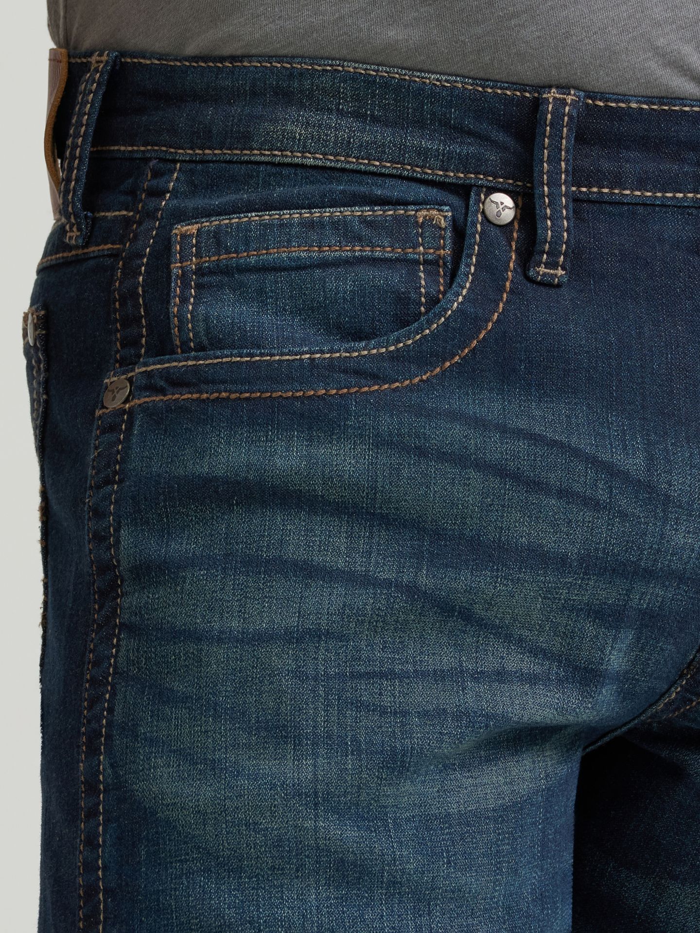 Мужские джинсы Wrangler 20X® No. 44 Slim Fit Straight Leg, цвет: Denver — фото 6