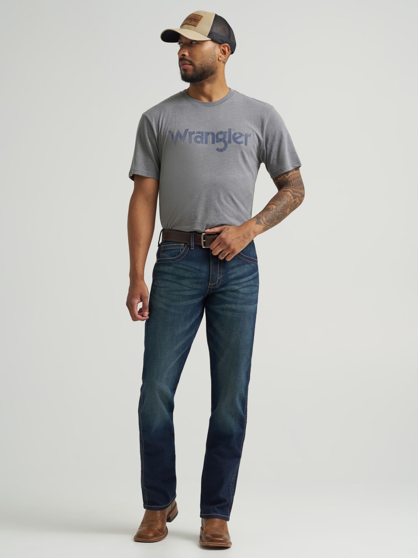 Мужские джинсы Wrangler 20X® No. 44 Slim Fit Straight Leg, цвет: Denver — фото 1