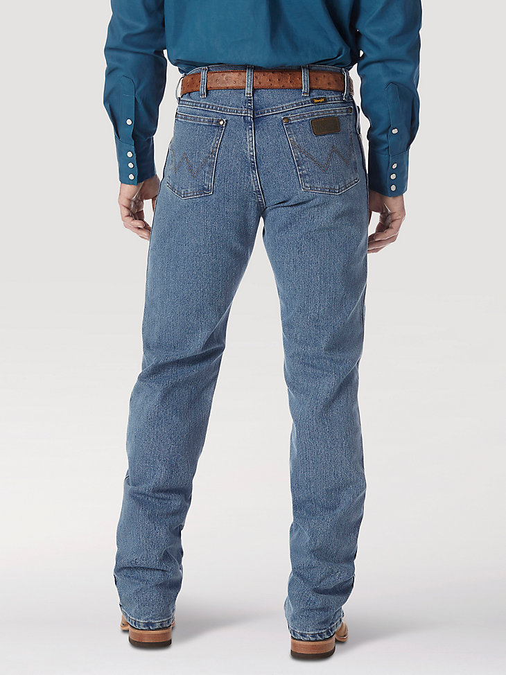 Premium Performance Advanced Comfort Cowboy Cut® Regular Fit Jean in Stone Bleach alternative view 2