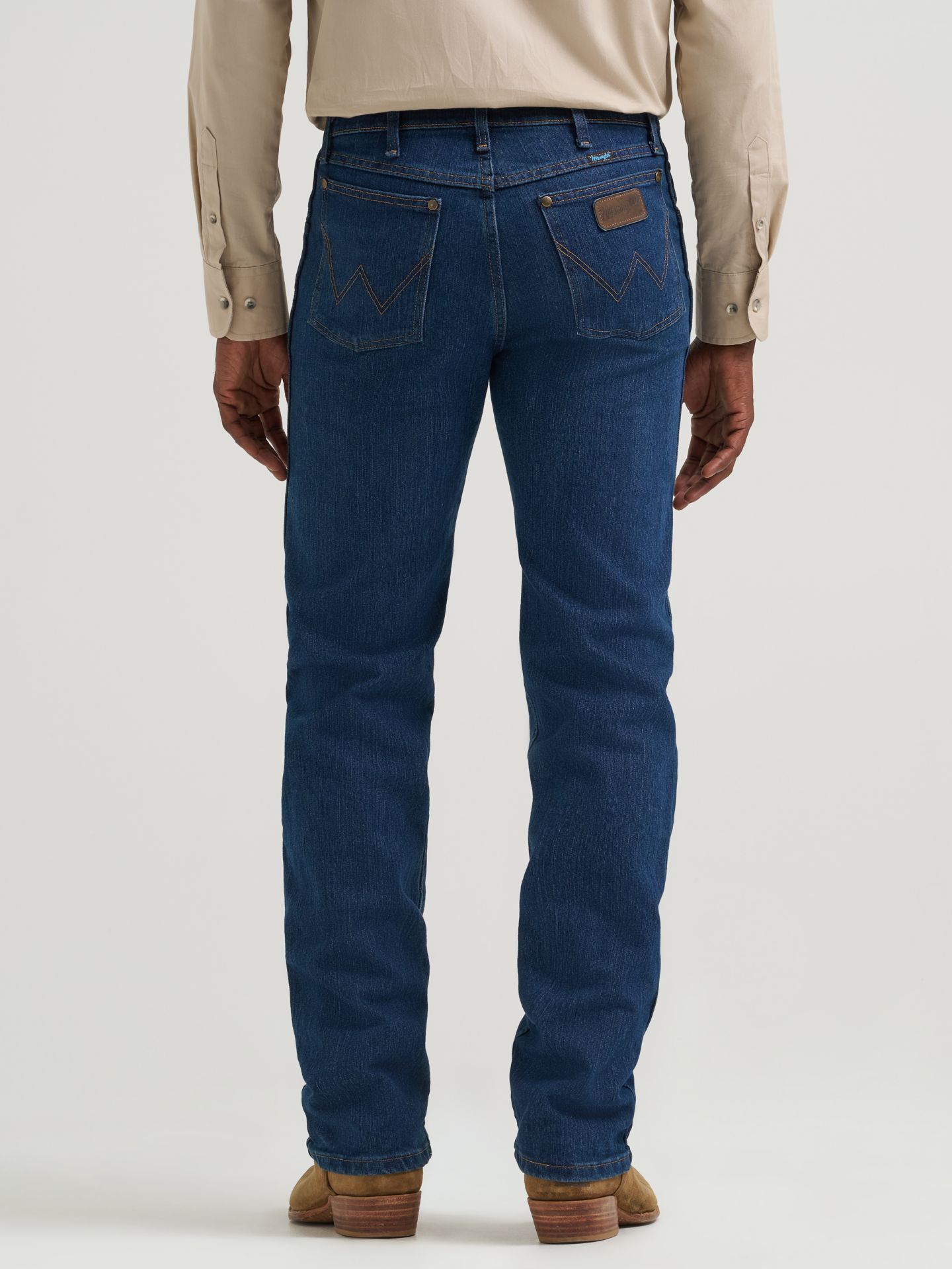 Мужские джинсы Wrangler Premium Performance Cowboy Cut® Advanced Comfort Wicking Regular Fit, цвет: Тёмно-синий — фото 2