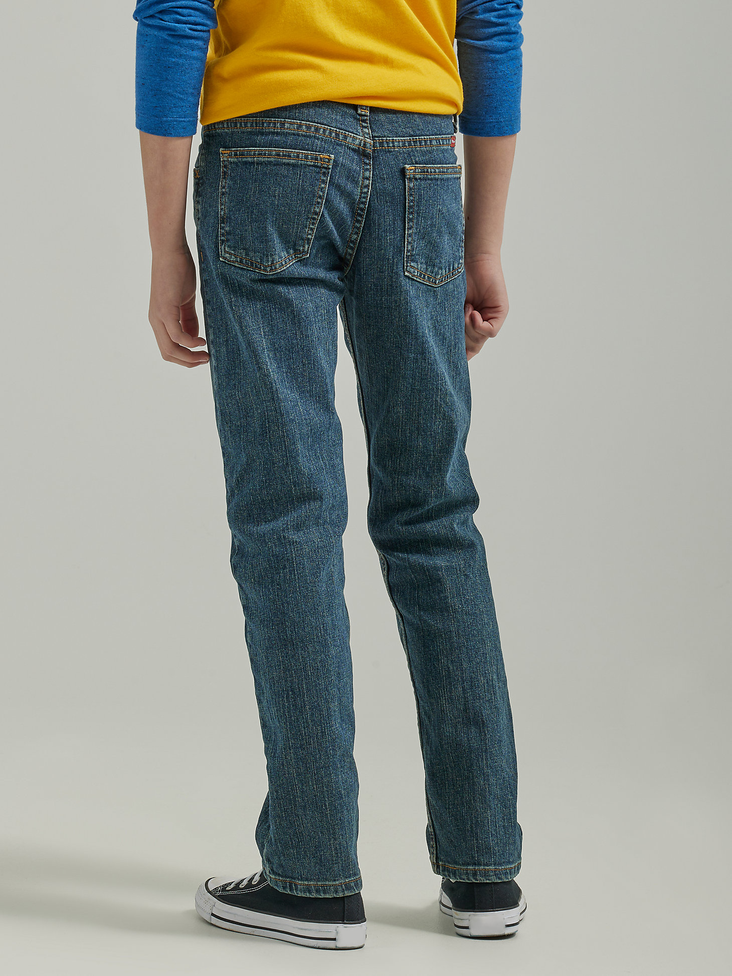 Boy's Wrangler® Five Star Classic Straight Fit Jean (8-16) in Sunkissed Denim alternative view 1