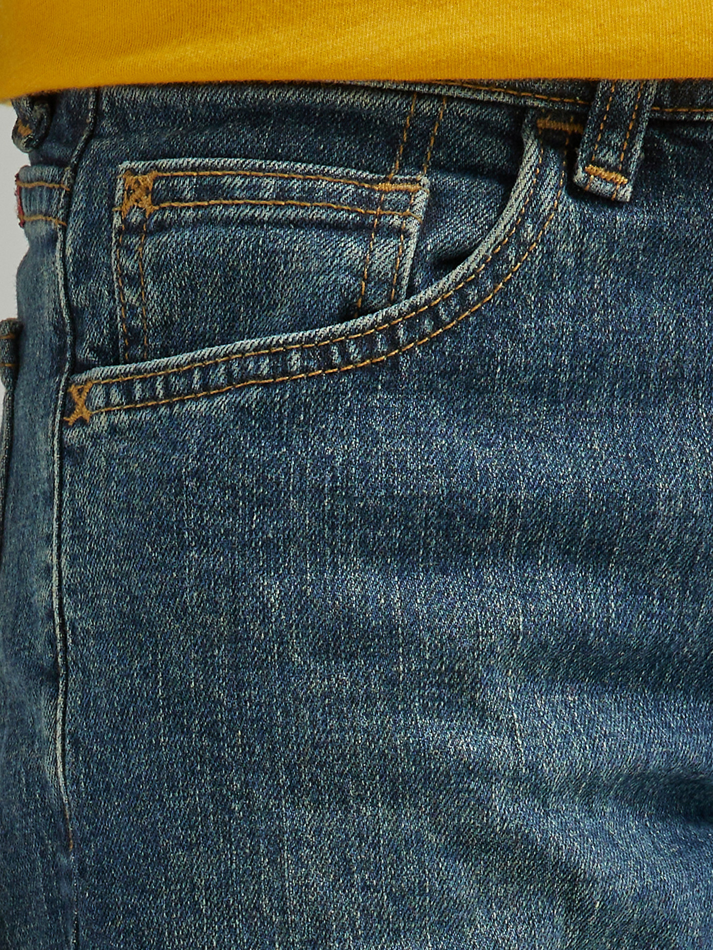Boy's Wrangler® Five Star Classic Straight Fit Jean (8-16) in Sunkissed Denim alternative view 4