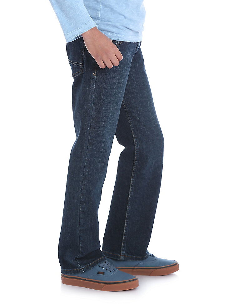 Boy's Wrangler® Five Star Classic Straight Fit Jean (Husky) in Moonlight Blue alternative view