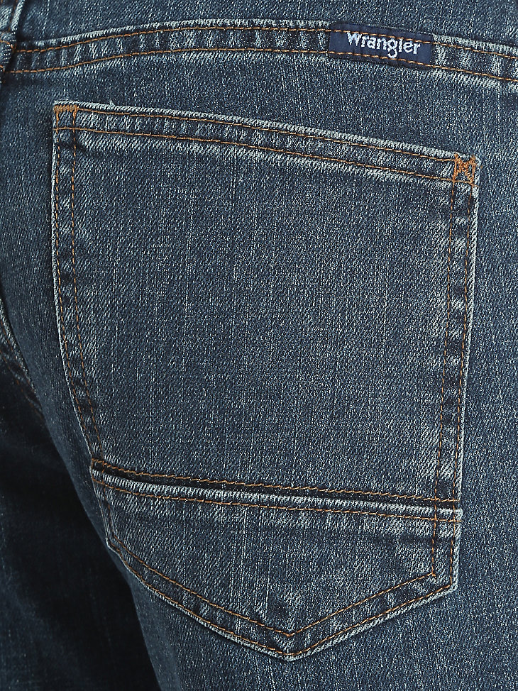 Boy's Wrangler® Five Star Classic Straight Fit Jean (Husky) in Sunkissed Denim alternative view 3