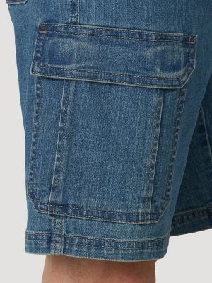 Wrangler® Men's Five Star Premium Denim Cargo Shorts | lupon.gov.ph