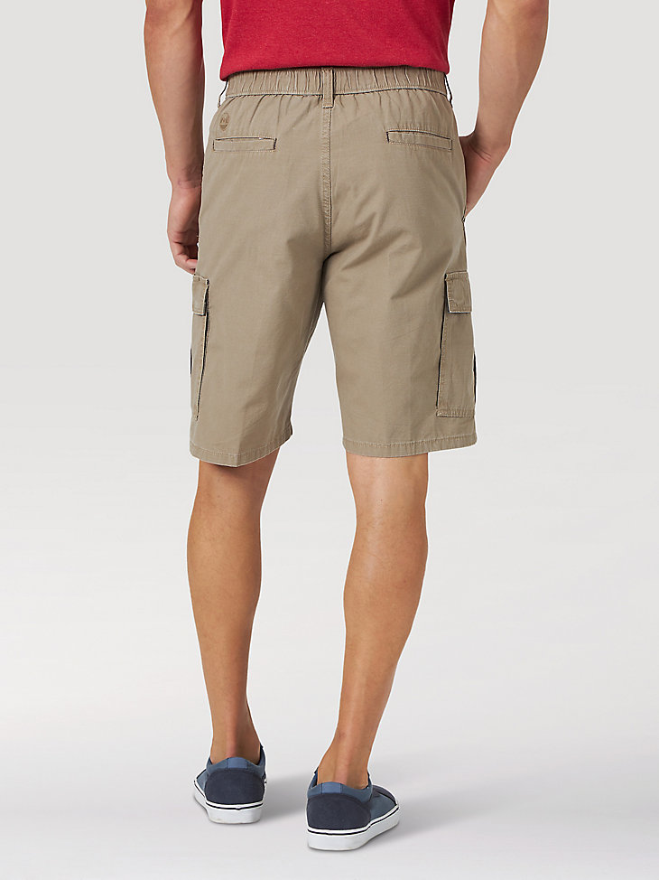 Season Trend Khaki Cargo Shorts Slim Fit Front Pockets 