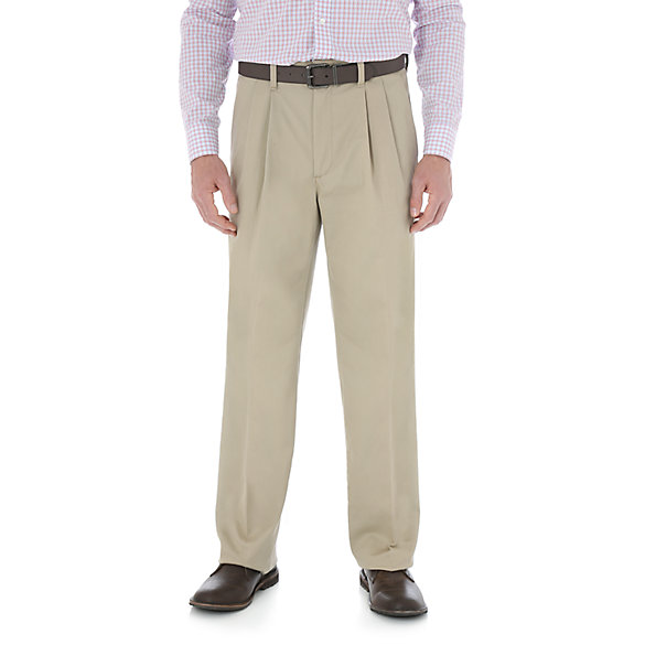 Wrangler® Advanced Comfort Business Casual Pleated Pant | Mens Pants by ...