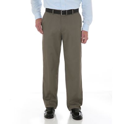 Wrangler® Comfort Solutions Series - Flat Front Casual Pant | Mens ...