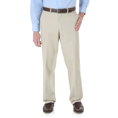 Wrangler® Ultimate Khaki No Iron Flat Front Casual Pant | Mens Pants by ...