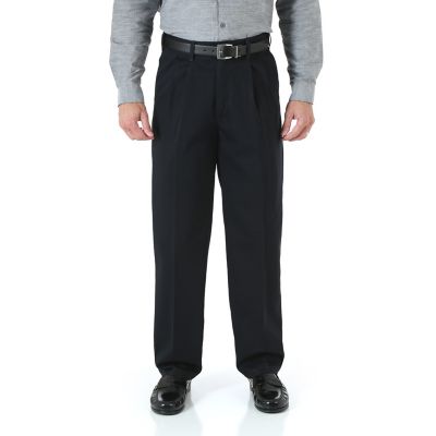 wrangler perfect fit pleated pants