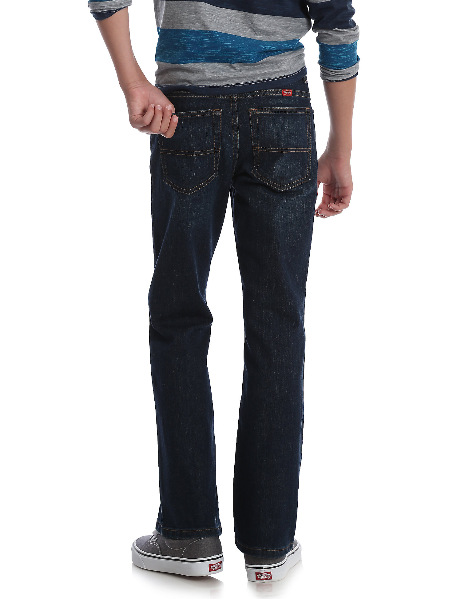 Blue Royal, Size 16 Regular Wrangler Boys Performance Jeans wih Adjustable Waist
