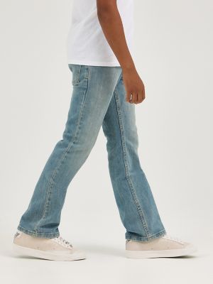 Boy's Wrangler&reg; Five Star Classic Stretch Bootcut Jean (8-16) in Light Denim alternative view 2