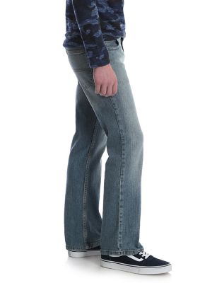 Boy's Wrangler&reg; Five Star Classic Stretch Bootcut Jean (4-7) in Light Denim alternative view 2