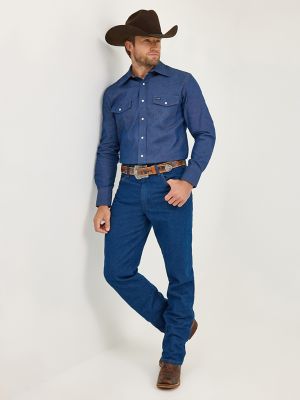 Cowboy Cut® Work Western Rigid Denim Long Sleeve Shirt