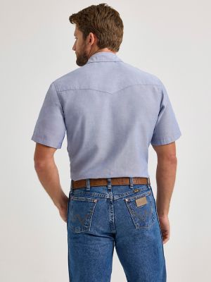 Wrangler snap button sale short sleeve shirts