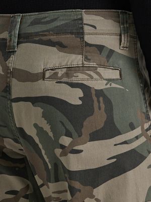 Wrangler® Men's Five Star Premium Relaxed Fit Flex Cargo Pant in Green Brown Camo