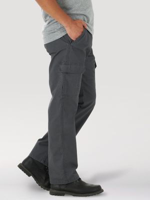 Wrangler® Men's Five Star Premium Relaxed Fit Flex Cargo Pant in Anthracite