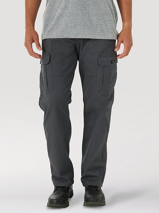 Wrangler® Men's Five Star Premium Relaxed Fit Flex Cargo Pant in Anthracite