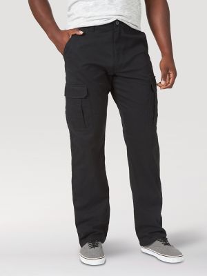 Wrangler® Men's Five Star Premium Relaxed Fit Flex Cargo Pant in Black
