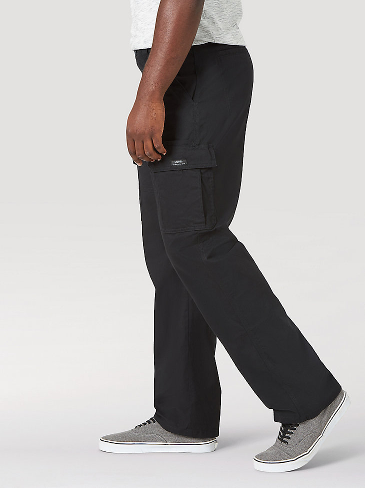 Wrangler® Men's Five Star Premium Relaxed Fit Flex Cargo Pant in Black alternative view