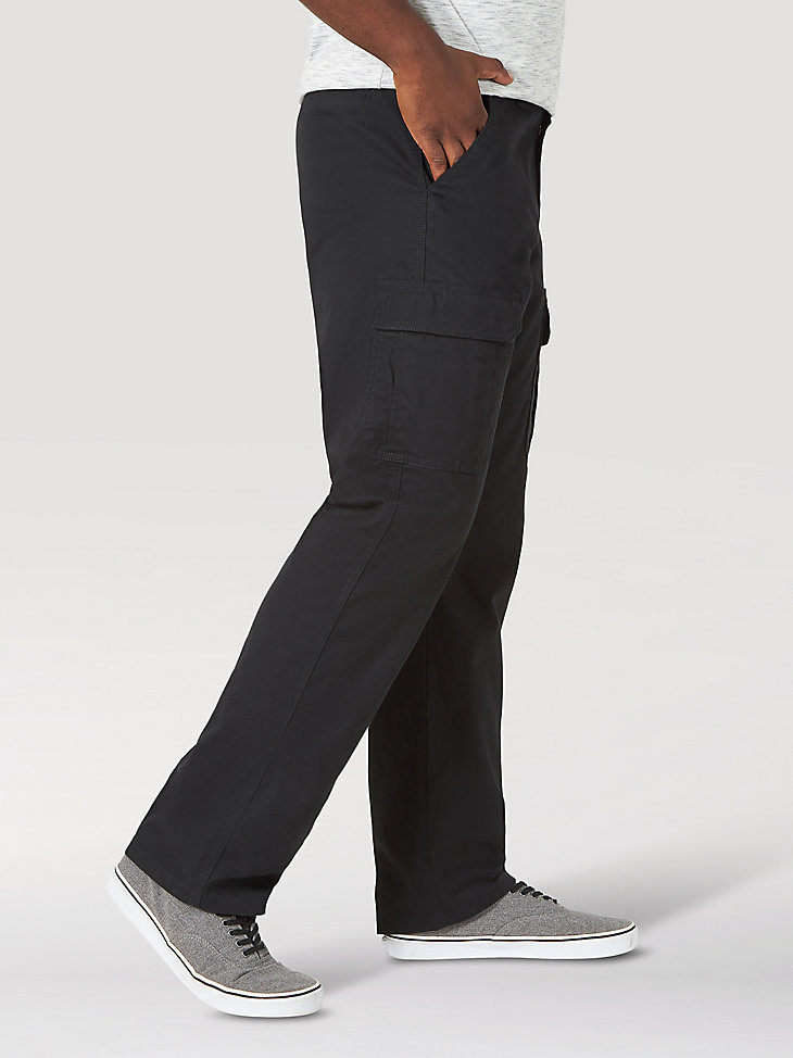 Wrangler® Men's Five Star Premium Relaxed Fit Flex Cargo Pant in Black alternative view 2