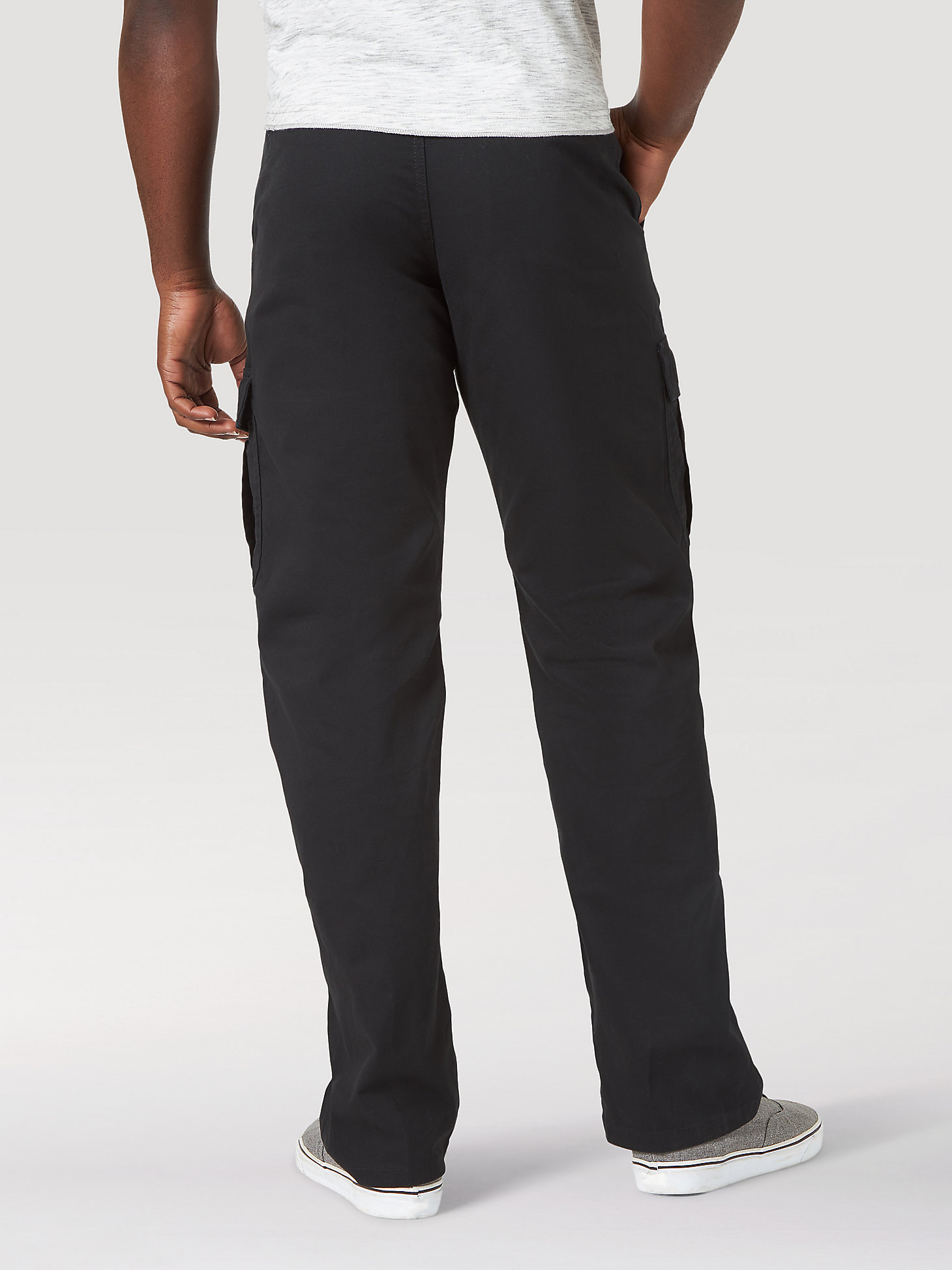 Wrangler® Men's Five Star Premium Relaxed Fit Flex Cargo Pant in Black alternative view 6