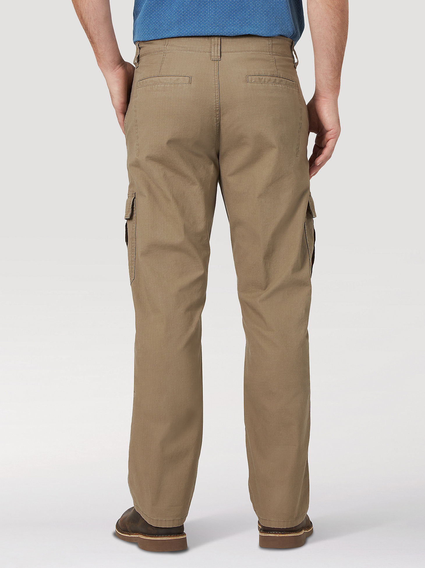Wrangler® Men's Five Star Premium Relaxed Fit Flex Cargo Pant in Barley alternative view 1