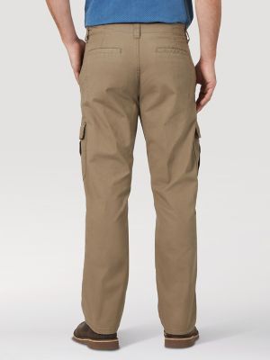 Wrangler® Men's Five Star Premium Relaxed Fit Flex Cargo Pant in Barley