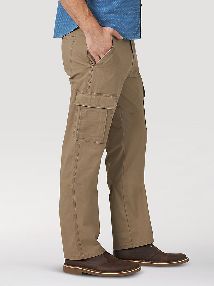 Wrangler® Men's Five Star Premium Relaxed Fit Flex Cargo Pant in Barley alternative view 2