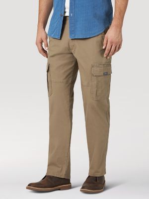 Wrangler&reg; Men's Five Star Premium Relaxed Fit Flex Cargo Pant in Barley alternative view 8