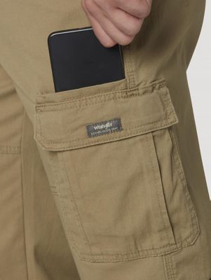 Wrangler® Men's Five Star Premium Relaxed Fit Flex Cargo Pant in Green Brown Camo