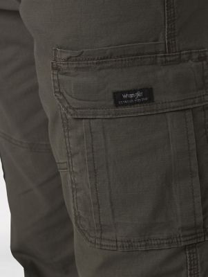Wrangler® Men's Five Star Premium Relaxed Fit Flex Cargo Pant in Olive Drab