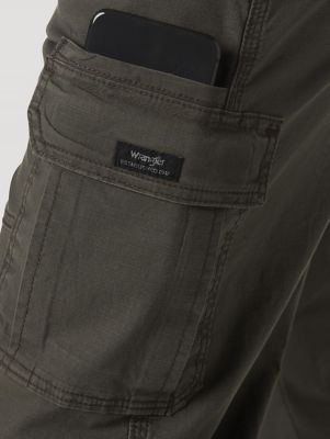 Wrangler® Men's Five Star Premium Relaxed Fit Flex Cargo Pant in Olive Drab alternative view 6